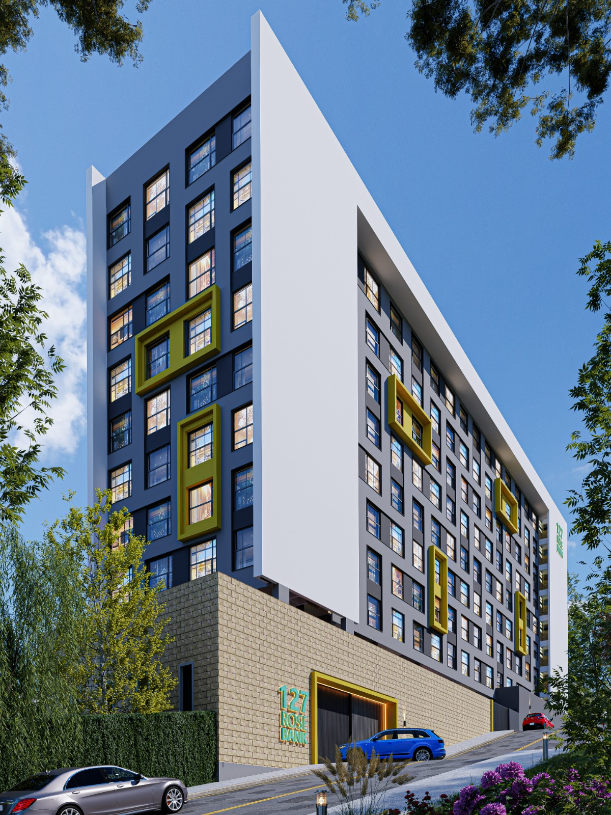 127 RoseBank side elevation render