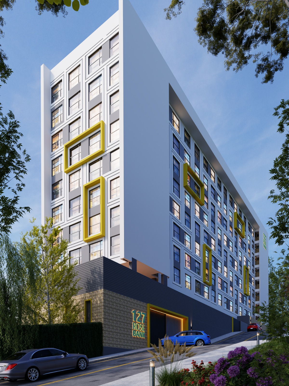 127 RoseBank wide street render